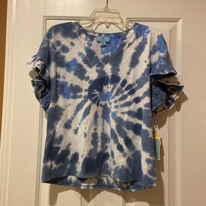 CECE V neck shirt Size M